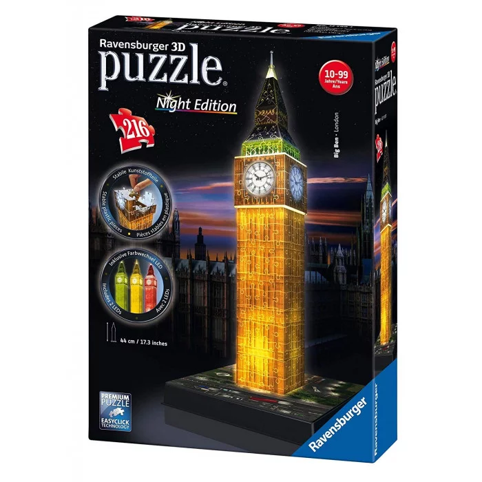 Puzzle 3D Big Ben Night Edition Ravensburger