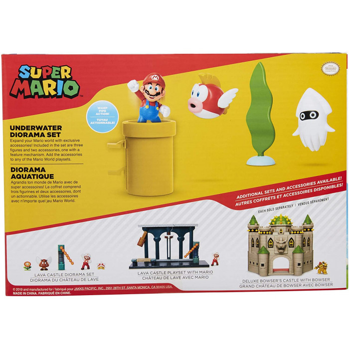 Nintendo Super Mario Diorama set Subacqueo
