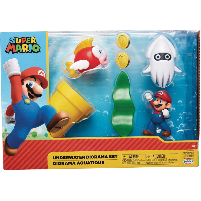 Nintendo Super Mario Diorama set Subacqueo