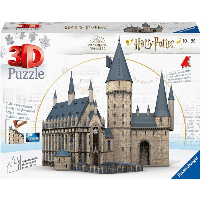 Puzzle 3D Harry Potter Castello di Hogwarts Sala Grande Ravensburger 11259