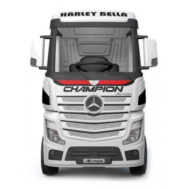 Auto Elettrica Camion Bambini 12V Mercedes Actros Bianco con radiocomando