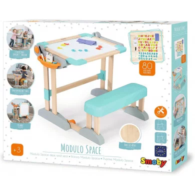 Activity Banco Scuola Modulo Space con 80 Accessori Smoby