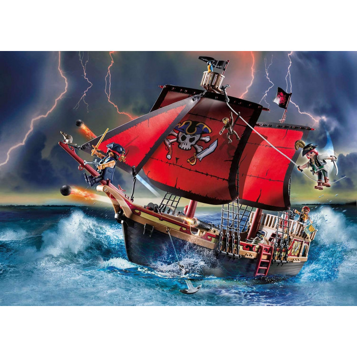 Playmobil Pirates 70411 Galeone dei Pirati