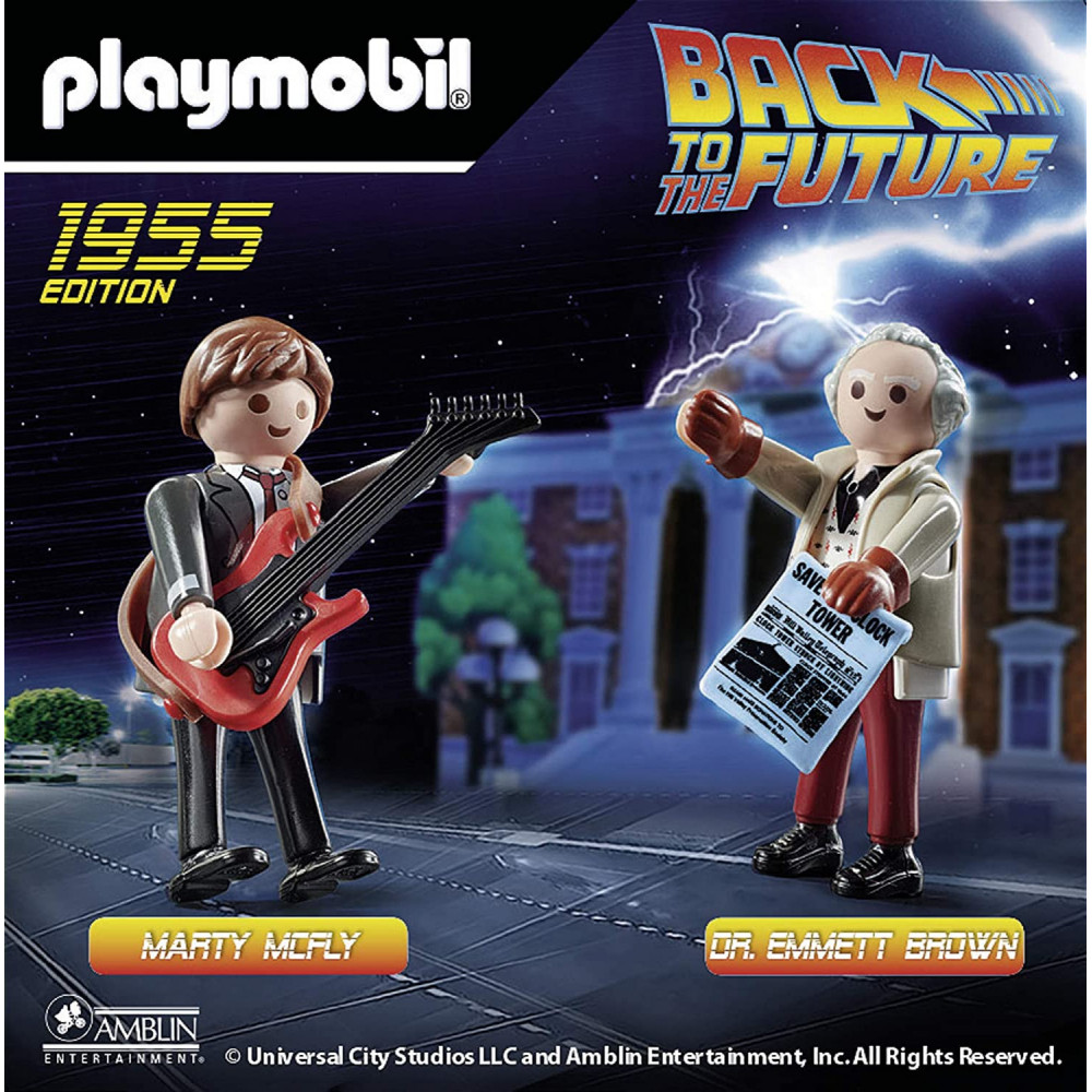 PLAYMOBIL Back to the Future 70459 Emmett "Doc" Brown Marty McFly con il Dr