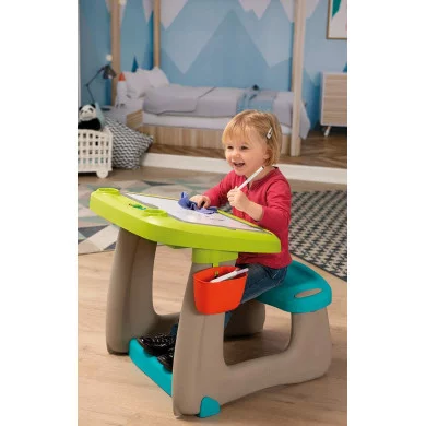 Activity Super Banco Scuola Double face, magnetico 80 accessori inclusi Smoby