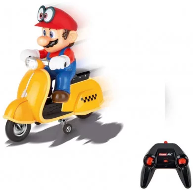 Super Mario Odyssey Scooter Vespa radiocomandata con batterie