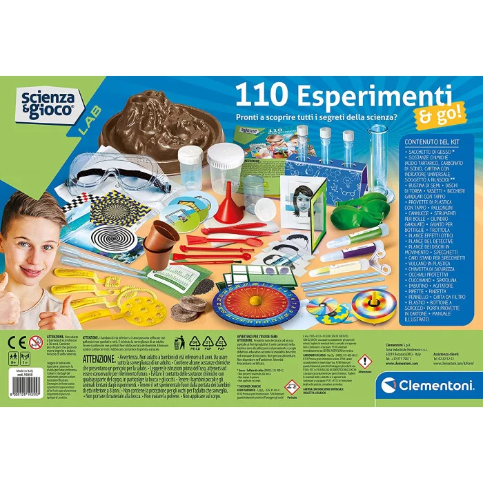 Scienza e Gioco Lab 110 Esperimenti & Go Clementoni 19255