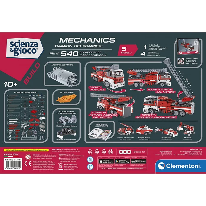 Laboratorio di Meccanica Camion dei Pompieri Clementoni 19181