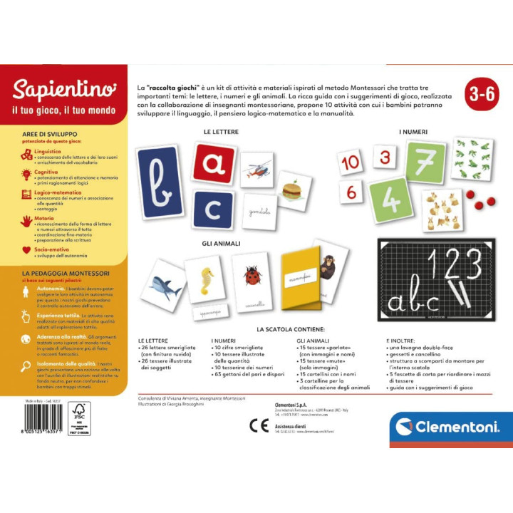 Sapientino Raccolta Giochi Montessori Clementoni 16357