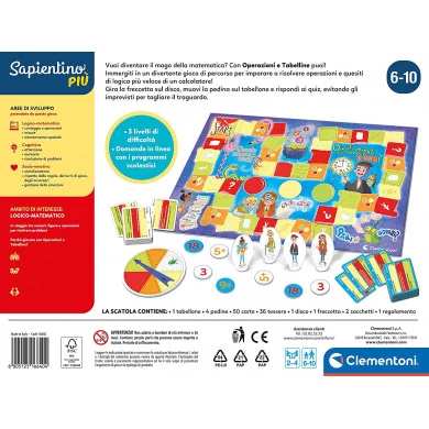 Sapientino Operazioni e Tabelline Clementoni 16640