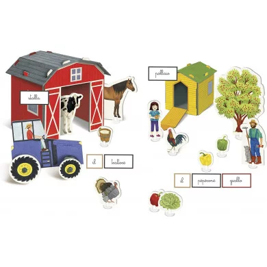 Sapientino Fattoria Parole e Frasi Montessori Clementoni