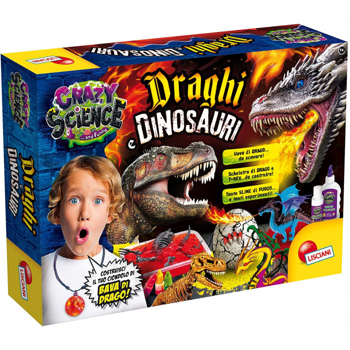 Crazy Science Draghi e Dinosauri Lisciani Giochi