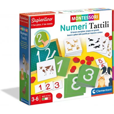 Sapientino Numeri tattili Montessori Clementoni 16361