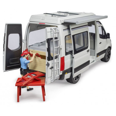 Bruder 2672 Mercedes benz Sprinter Camper Con Personaggio
