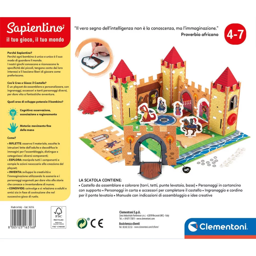 Costruisci e Gioca Il Castello Clementoni 16316