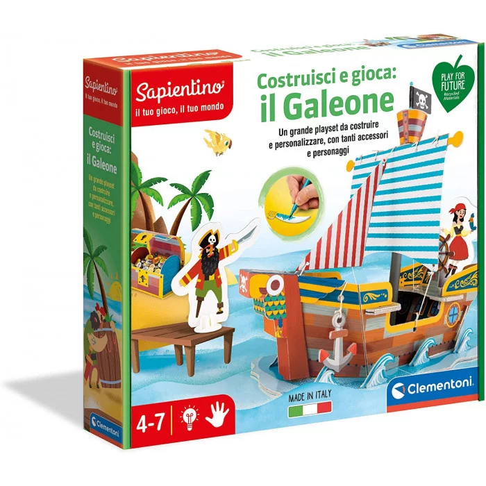 Costruisci e Gioca Il Galeone dei Pirati Clementoni 16317