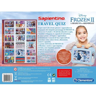 Sapientino Travel Quiz Frozen Clementoni 16186