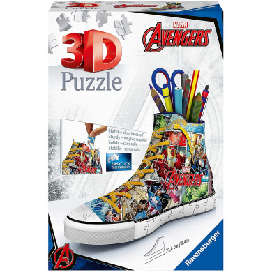 Puzzle 3D Portapenne Sneaker Avengers Ravensburger