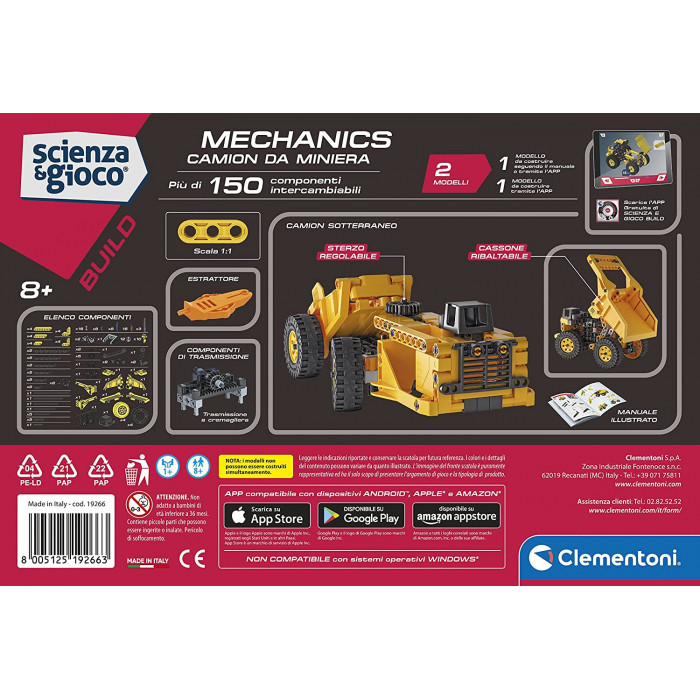 Laboratorio di Meccanica Camion da Miniera Clementoni 19266