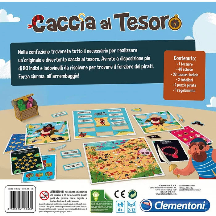 Gioco da Tavolo Caccia al Tesoro Clementoni 16153