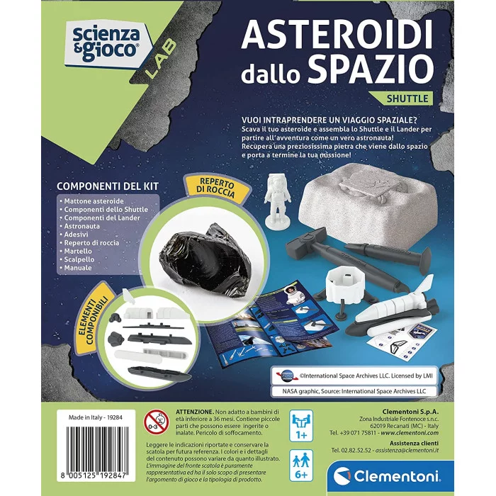 Scienza e Gioco Lab Kit di Lancio asteroide da Scavare Clementoni 19284