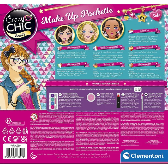 Crazy Chic Make Up Pochette Clementoni 18697