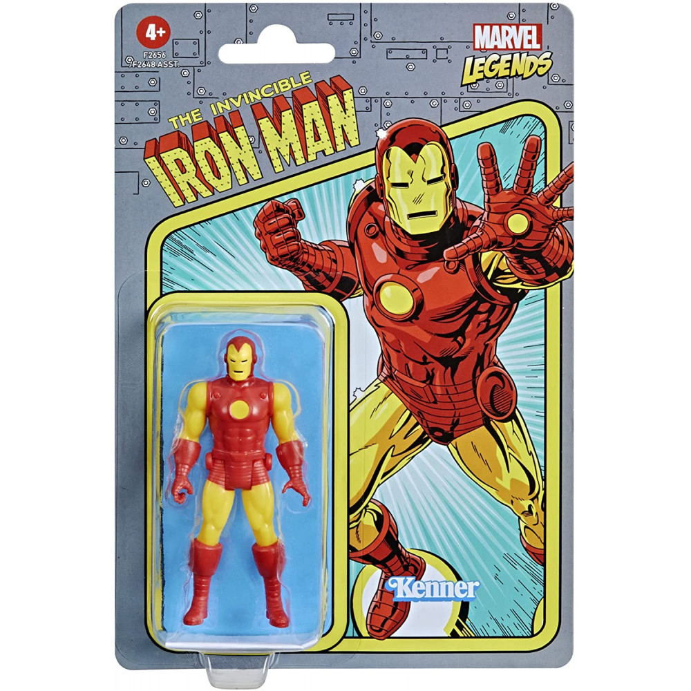 Action Figures Iron Man Marvel Legends Retro Kenner Hasbro