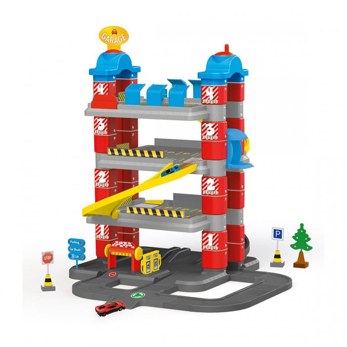 Garage a 4 piani Playset interattivo per bambini Dolu