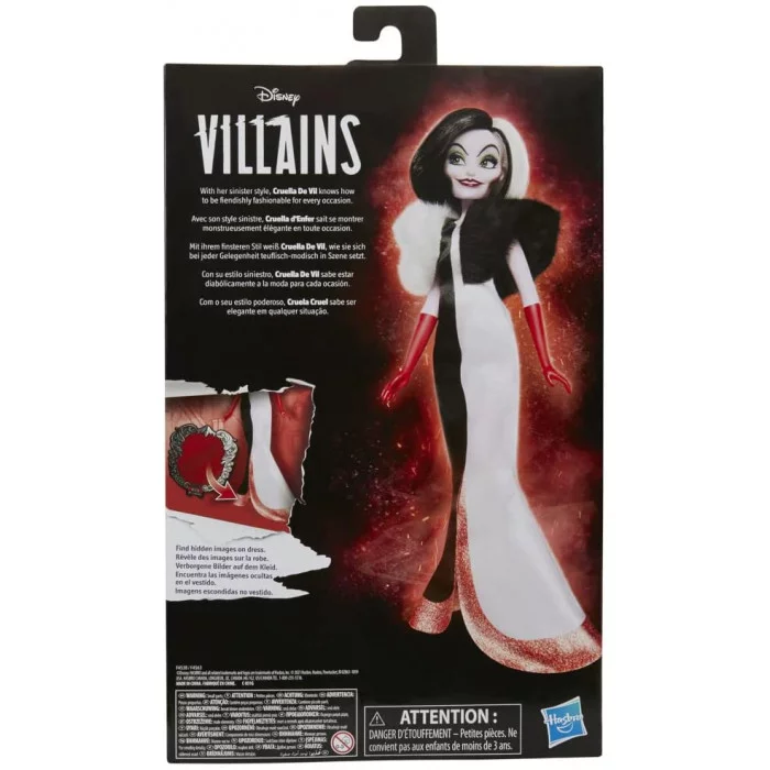 Bambola Crudelia De Mon Fashion Doll Disney Villains Hasbro