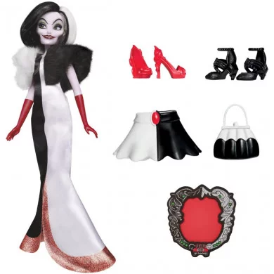 Bambola Crudelia De Mon Fashion Doll Disney Villains Hasbro