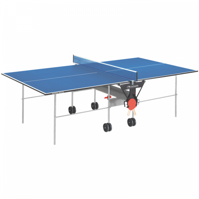 Tavolo Ping Pong Garlando TRAINING INDOOR piano blu