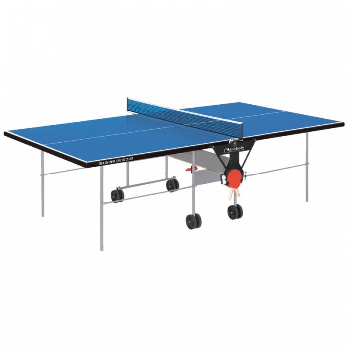 Tavolo Ping Pong Garlando TRAINING OUTDOOR piano blu
