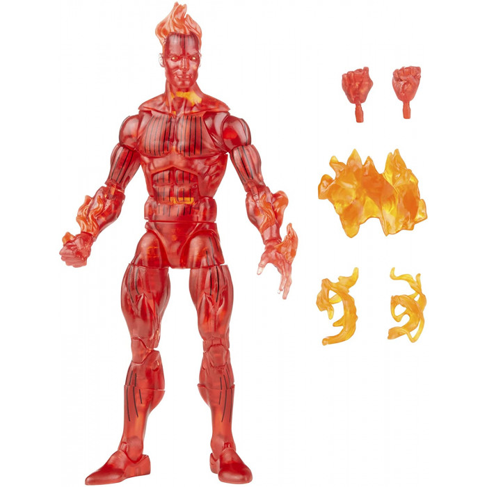 Marvel Legends Series Retro Torcia Umana dei Fantastici Quattro Hasbro