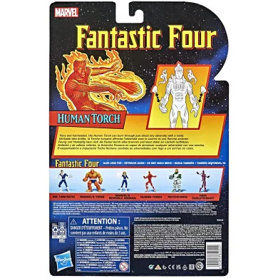 Marvel Legends Series Retro Torcia Umana dei Fantastici Quattro Hasbro