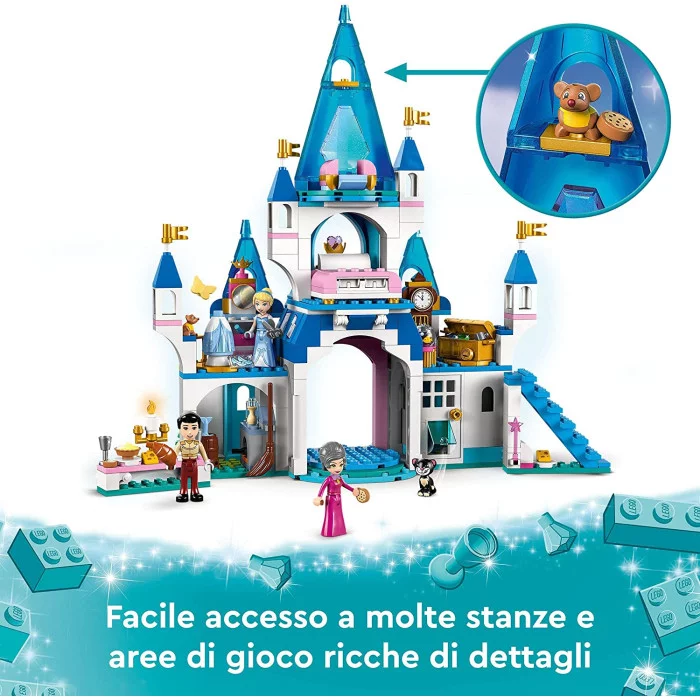 LEGO Principessa Disney 43206 Il Castello di Cenerentola e del Principe Azzurro