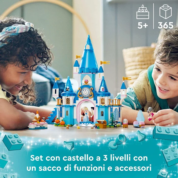 LEGO Principessa Disney 43206 Il Castello di Cenerentola e del Principe Azzurro