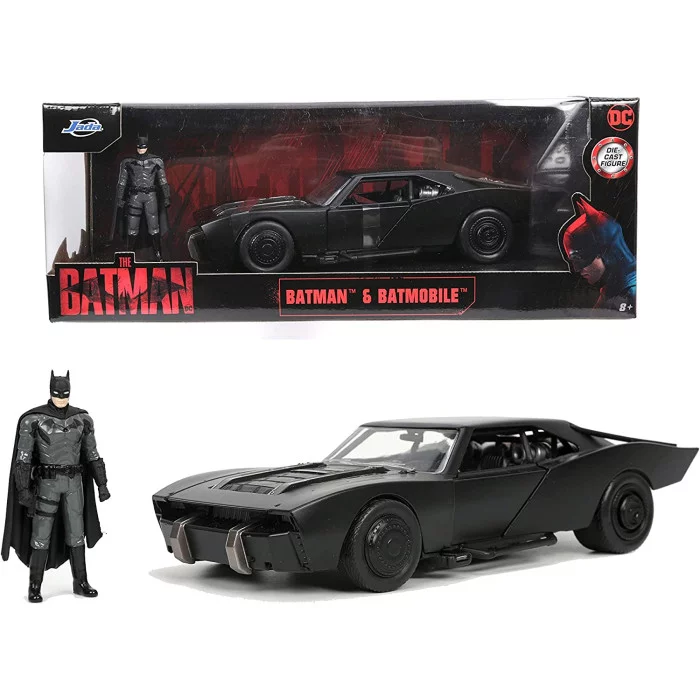 Batmobile Classic 1966 Jada Toys - Scala 1:24 Con Figura Batman, Metallo Die-cast