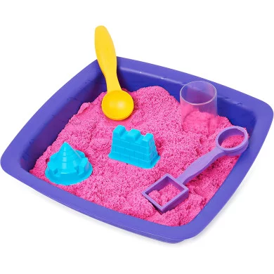 Kinetic Sand Castello di Sabbia Rosa Shimmer