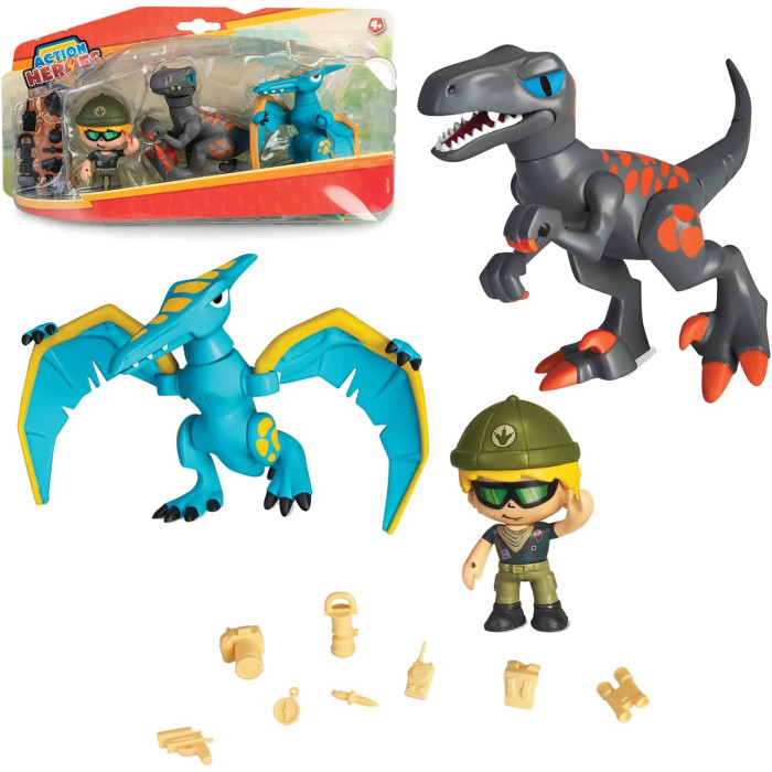 ACTION HEROES Dino Pack  2 dinosauri