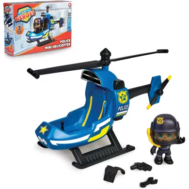 ACTION HEROES Police Mini Helicopter