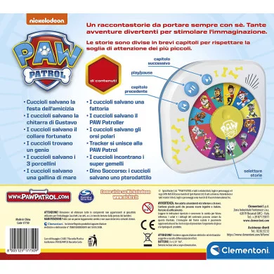 Paw Patrol La Squadra dei Cuccioli Racconta Storie per Bambini Clementoni 17750