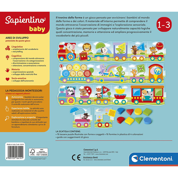 Sapientino Baby Trenino delle Forme Clementoni 16414