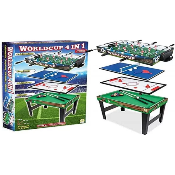 Tavolo Da Gioco 4 In 1 In Legno