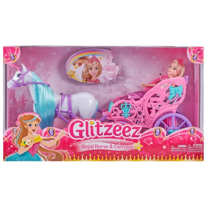 Playset Glitzeez Carrozza Con Bambola