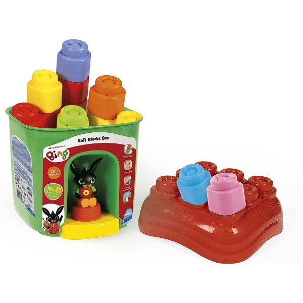 Secchiello con mattoncini Clemmy e Personaggio Bing Clementoni 17692