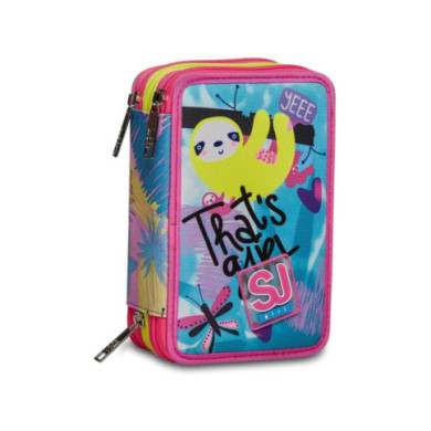Astuccio scuola 3 zip SJ Clack It Girl