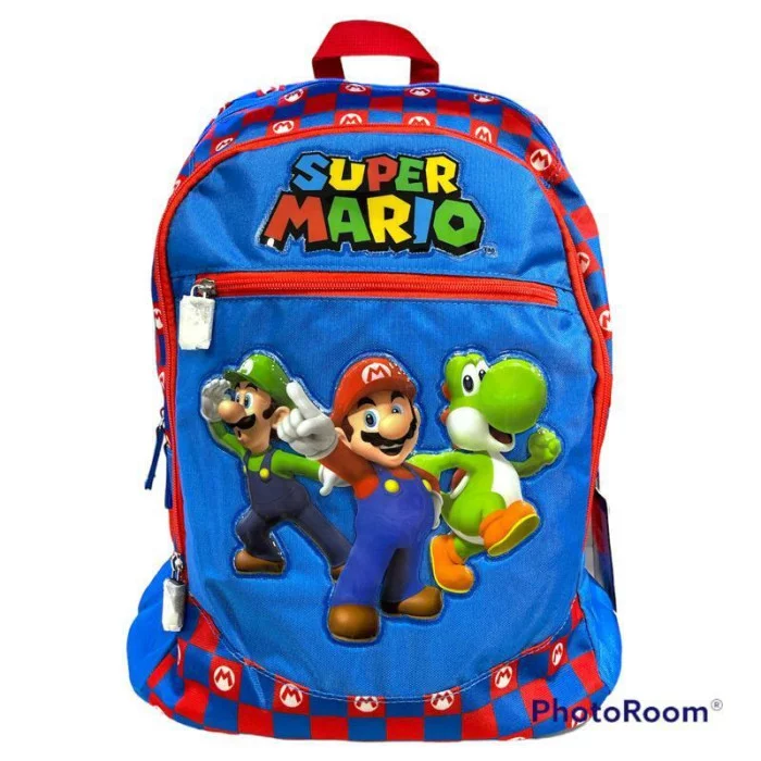 Zaino Scuola organizzato Supermario