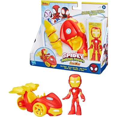 Spidey Veicolo Con Personaggio E Accessori Iron Racer Hasbro
