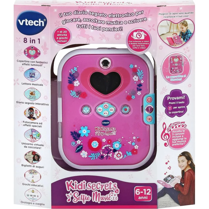 KidiSecrets Selfie Music 2.0 Diario Segreto Interattivo VTech