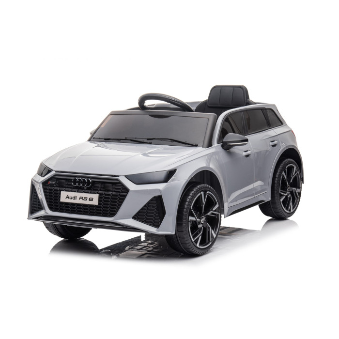 Auto Elettrica per Bambini 12V Audi RS6 Grigia con radiocomando